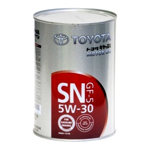 Масло 5w30 россия. Toyota 5w-30 SN gf-5. 0888010706 Toyota масло моторное. Toyota Motor Oil SN 5w-30. Масло моторное Toyota Motor Oil SN/gf-5 5w30 (1 л) ж/б.